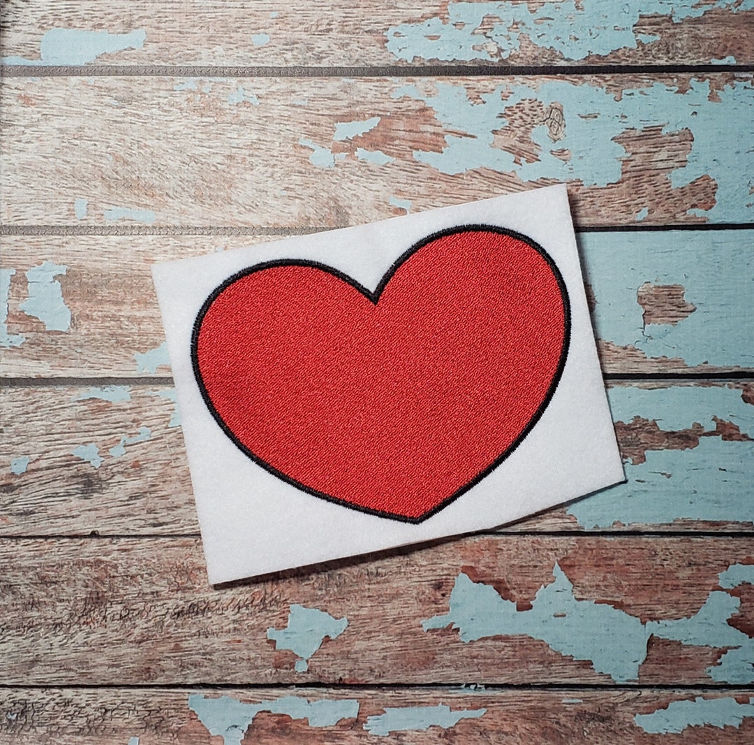 Filled Heart Embroidery Design - Instant Download - Etsy