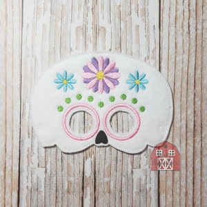 Sugar Skull Mask Embroidery Design - Instant Download