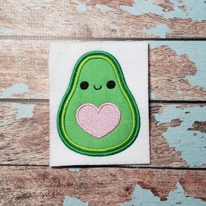 Süße Valentine Avocado Stickerei Design - Instant Download
