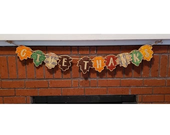Give Thanks Banner ITH Project - Thanksgiving Banner - Instant Download 5x7 Machine Embroidery Design Applique Pattern In The Hoop