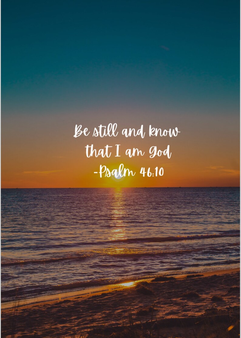 Digital Printable Poster With Christian Inspirational Bible Verse - Etsy