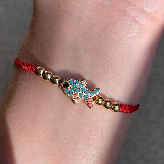 Gold fish bracelet discount