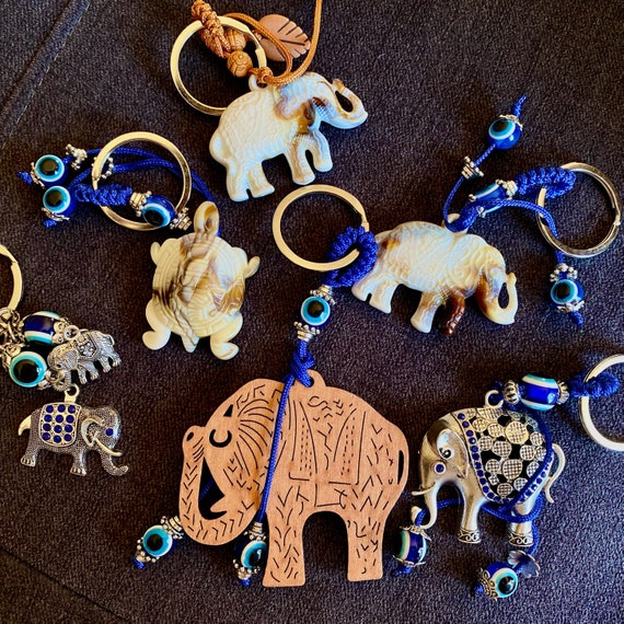 Lucky elephant keychain outlet