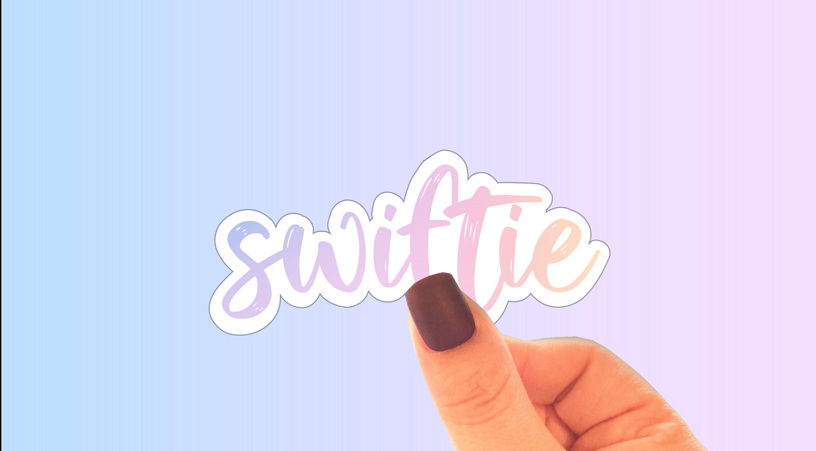 Swiftie in Lover Color Taylor Swift Fan Sticker for Laptop | Etsy