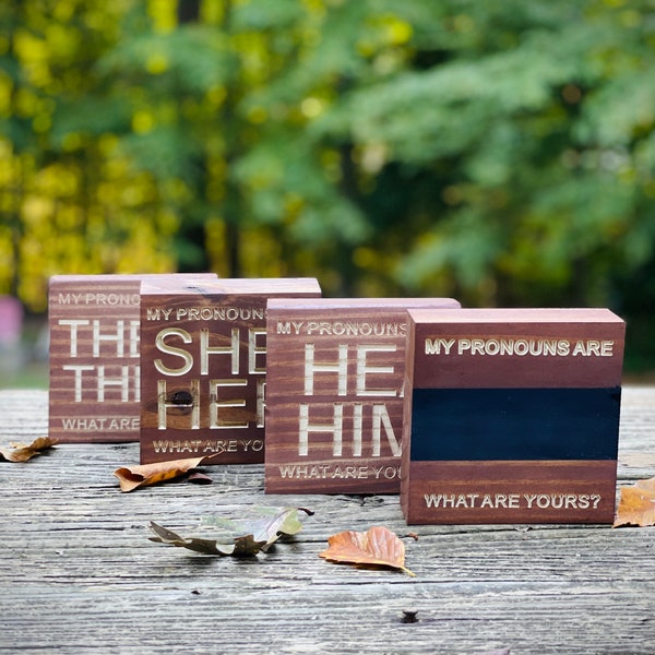 They Them Pronoun Sign - Etsy