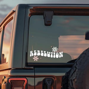 Rebelution Music Inspired Vinyl Sticker Decal | Car Surfaces, Laptops, Coolers, Stanley Cup, Gifts for Reggae Fan&#39;s | Good Vibes Sticker |