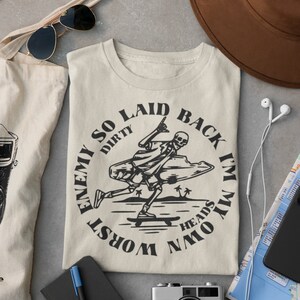 Dirty Heads Inspired T-Shirt, Unisex Shirt, So Laid Back I&#39;m My Own Worst Enemy Lyrics Graphic T-Shirt, Dirty Heads Fan Gift&#39;s