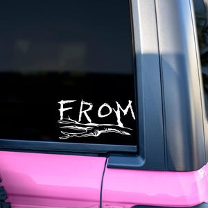 Popular TV Show From Decal, From Sticker Decal, Creepy Horror Series Sticker, Vinyl Decal for Laptops, Cars, and More, Gifts for From Fans