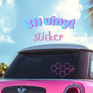 Calcomanía de vinilo con el logo hexagonal de la banda 311 / Calcomanía para fan de rock reggae fusión / Auto, portátil, impermeable / Regalos para fans de 311 / Merchandising inspirado en la banda 311