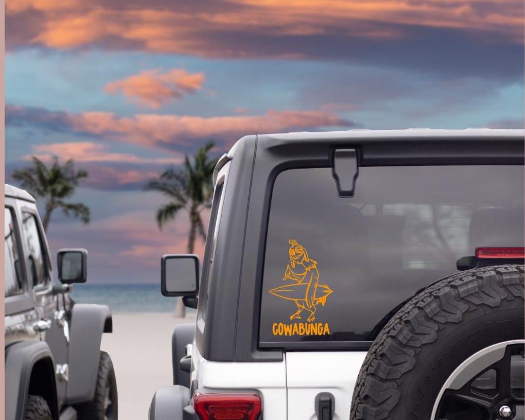 Chicken Joe Vinyl Sticker – Surf's up Fan Gift, Chill Vibes Decal
