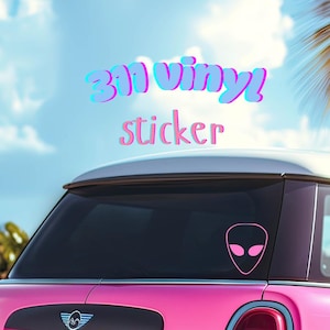 Calcomanía de vinilo con el logotipo de Alien de la banda 311 / Pegatina para fan de Rock Reggae Fusion / Accesorio para auto, portátil, botella de agua / Festival de música, Personalizada