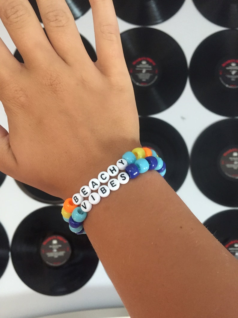 Beachy Vibes VSCO Trendy Beaded Pony Bead Bracelet Pack Etsy