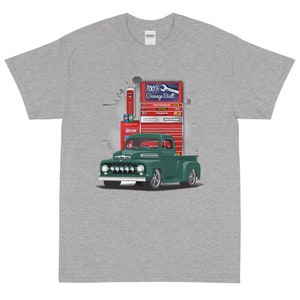 1951 Green Ford Pickup Truck Garage Built Printed T-shirt Shirt - Etsy