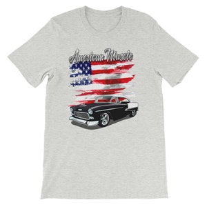 American Muscle 55 Black & White Chevy Bel Air Shirt