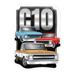 67-72 Chevy C10 Pick Up Truck American Chevrolet Trucks sticker