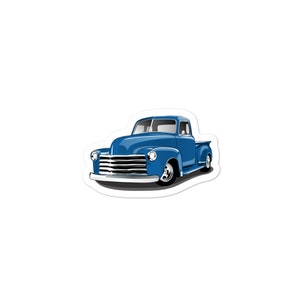 1948 Blue Chevrolet Pickup Truck Sticker Decal
