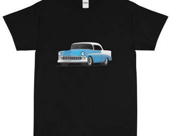 1956 Nassau Blue and White Chevy Bel Air Printed T-Shirt Shirt