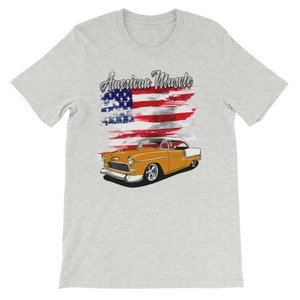 American Muscle 55 Orange & White Chevy Bel Air Shirt