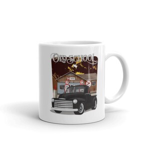 1950 Black Chevy Advanced Design Pickup Truck Dual Printed Coffee Mug