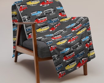 Chevrolet Bel Air Chevy BelAir Trifive Tri five Classic Muscle Car Throw Blanket