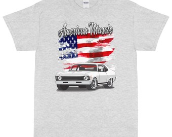 1971 White Chevy Nova American Muscle Printed T-Shirt Shirt