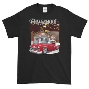 1955 Red & White Chevrolet Bel Air Old School Shirt - Etsy