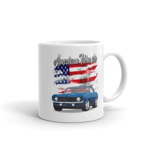 1969 Blue Chevy Camaro Dual Printed Coffee Mug