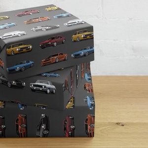 Corvette Camaro Chevy Camaro Kundgebung Sport Geschenkpapierbögen Geschenkpapier hüllen