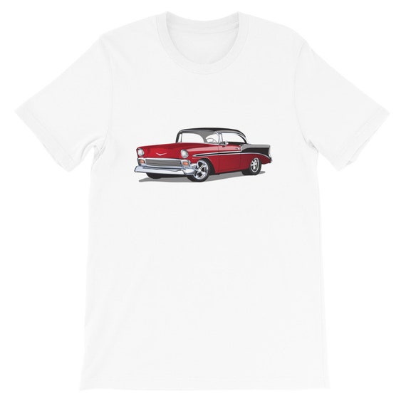 1956 Camisa roja Bel Air 56 Chevy Belair camiseta - Etsy España