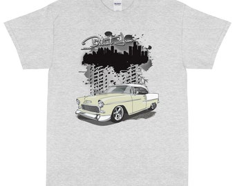 1955 Navajo Tan & White Chevrolet Bel Air Detroit Iron Printed T-Shirt Shirt