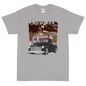 1950 Black Chevy Truck Old School Printed T-Shirt Shirt