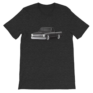 1970 Black Chevrolet Pickup Truck T-Shirt 70 Chevy Truck Shirt