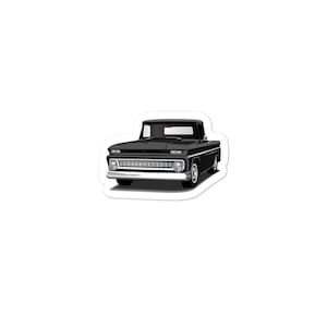 1963 Black Chevy C10 Pickup Truck Vinyl Sticker Decal