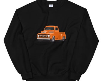 1951 Orange Ford Pickup Truck Printed SweatShirt