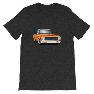T-shirt orange de camionnette Chevrolet 1972