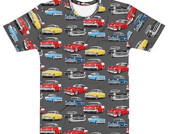 Camiseta de cuello redondo de algodón Chevrolet Bel Air Chevy BelAir Trifive Tri five Classic Muscle Car