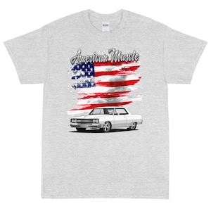 1965 Ermine White Chevy Chevelle Printed American Muscle T-Shirt Shirt