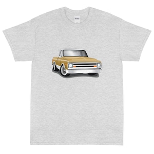 T-shirt imprimé camion pick-up Chevrolet C10 doré 1968
