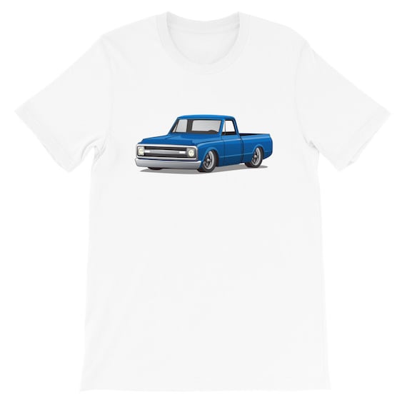1970 Blue Chevrolet Pickup Truck T Shirt 70 Chevy Truck Shirt