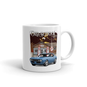 1968 Blue Chevy Camaro Dual Printed Coffee Mug