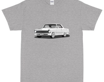 1967 Provincial White Chevy Nova T-shirt stampata