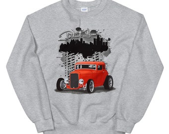1932 Red Ford Coupe Detroit Iron Printed SweatShirt