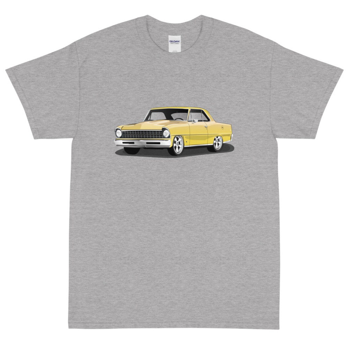 1967 Butternut Yellow Chevy Nova Printed Tshirt Shirt Etsy