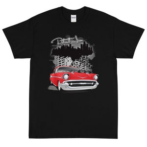 1957 Matador Red Chevy Bel Air Detroit Iron Printed T-shirt Shirt