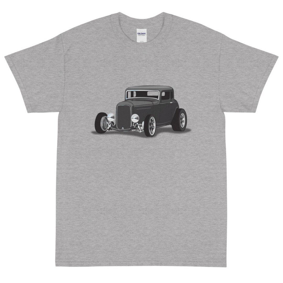 1932 Black Ford Coupe Hotrod Printed T-shirt Shirt - Etsy