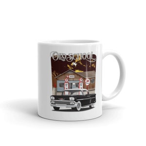 1958 Black Chevy Impala Dual Printed Coffee Mug
