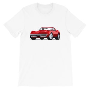 1968 Red Chevrolet Corvette Shirt 68 Chevy Corvette Stingray t-shirt Shirt