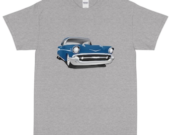 Camiseta estampada Chevy Bel Air azul Harbor de 1957