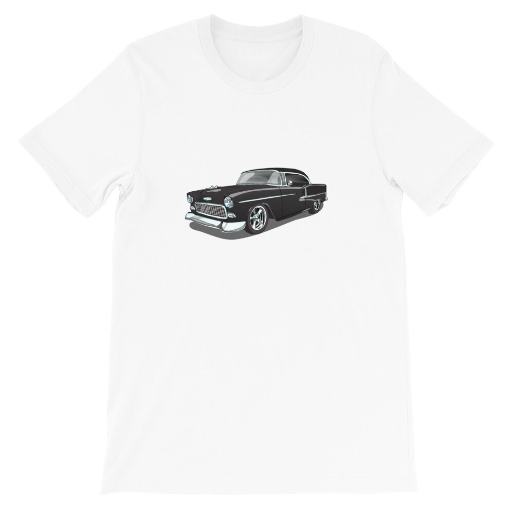 1955 Black Chevrolet Bel Air T-shirt - Etsy UK