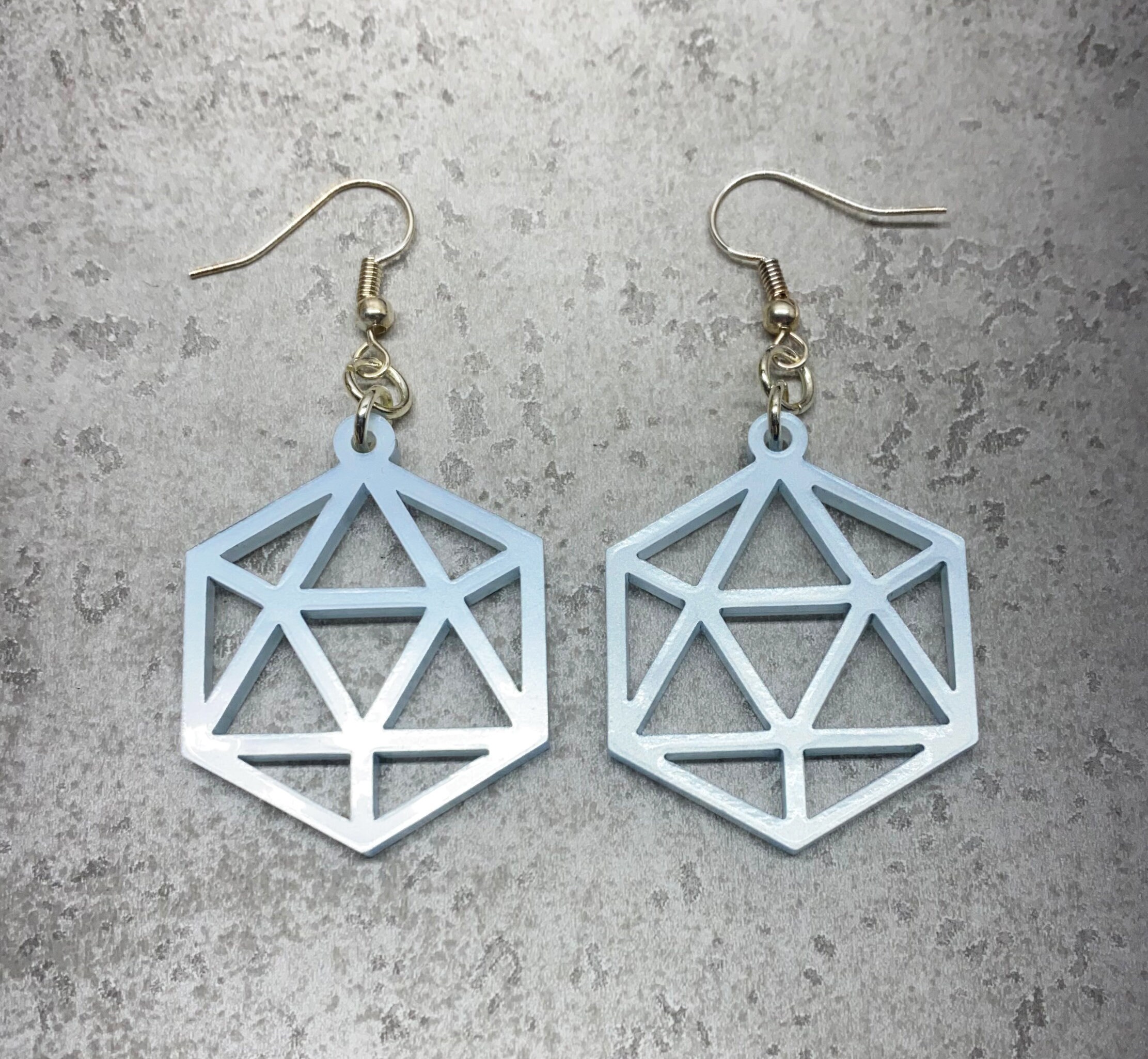 Dice Drop Earrings Dice Charm Earrings D20 Earrings Dice Etsy UK